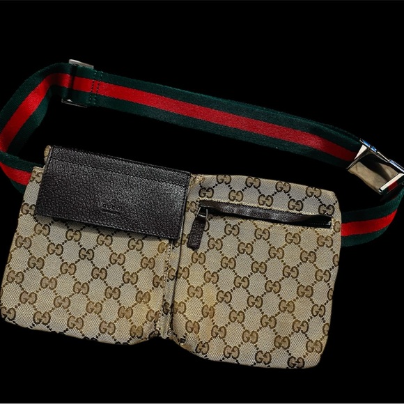 ▪️GUCCI▪️GG Canvas Monogram Waist Bag - Picture 2 of 11
